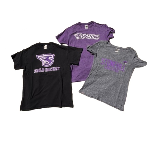 3 STONEHILL COLLEGE SHIRTS - (1 IS FIELD HOCKEY) - Picture 2 of 8